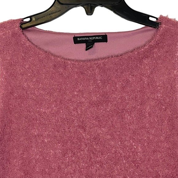 Banana Republic‎ Women Small Fuzzy Knit Tank Sweater Vest Crop Sleeveless Top - Picture 2 of 8